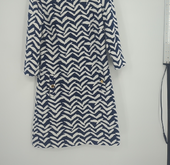 Lilly Pulitzer Womens Charlene Got Lucky Bird Seagull Chevron Sheath Dress - Picture 6 of 12